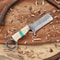 Handmade Camel Bone Damascus Bowie Knife For Hunting Survival 0