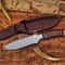 Handmade D2 Steel Survival Knife With Natural Antler Handle 4
