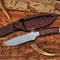 Handmade D2 Steel Survival Knife With Natural Antler Handle 4