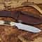 Handmade D2 Steel Survival Knife With Natural Antler Handle 7