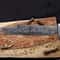 Premium Damascus Bowie Knife With Wenge Wood Handle Leather Sheath 1
