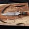 Copper Damascus Bowie Knife With Elegant Resin Ergonomic Grip 6