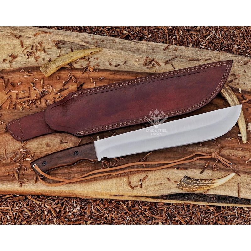 Handmade Machete Knife Heavy Duty Camping Bushcraft Blade 3