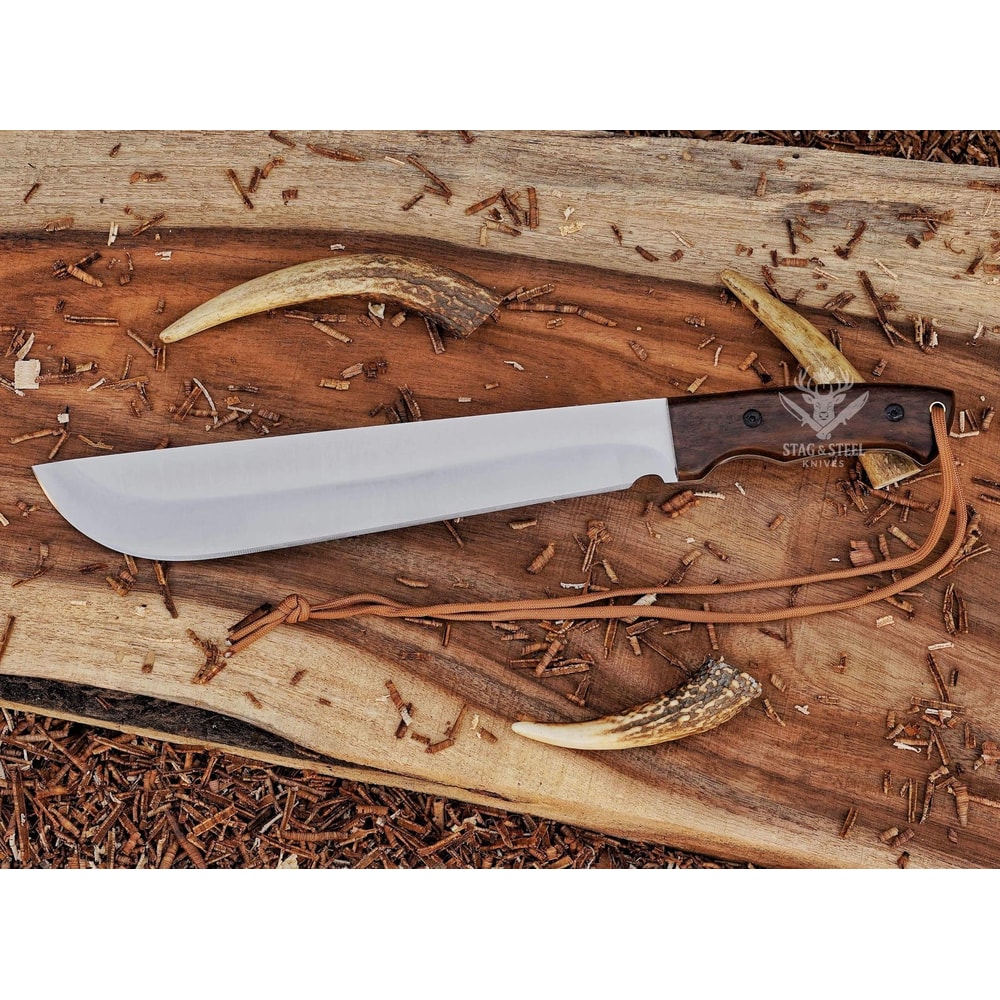 Handmade Machete Knife Heavy Duty Camping Bushcraft Blade 4