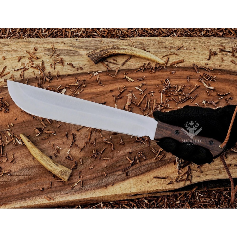 Handmade Machete Knife Heavy Duty Camping Bushcraft Blade 0