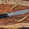Full Tang Damascus Bowie Knife With Leather Sheath Gift Knife 2