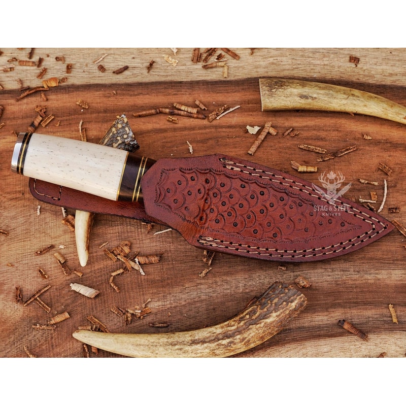 Full Tang D2 Steel Hunting Knife For Collectors Outdoorsmen 0