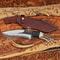 Handmade D2 Hunting Blade With Exotic MultiMaterial Handle 0