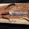 Custom Copper Damascus Bowie Hunting Knife With Stag Antler Handle Handmade Blade 3