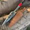 Hand Forged Ash Wood Spear 36 Inch With Engraved Steel Tip Leather Wrap 4