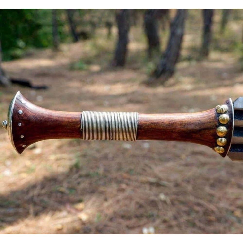 Hand Forged Konda Sword High Carbon Steel With Rosewood Handle Leather Sheath 1
