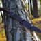 HandForged 24 High Carbon Steel Machete With Rosewood Handle Leather Sheath Survival Blade 1