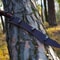 HandForged 24 High Carbon Steel Machete With Rosewood Handle Leather Sheath Survival Blade 1