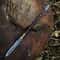 HandForged High Carbon Steel Spear 36 With Brass Accents Leather Sheath 0