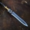 HandForged High Carbon Steel Spear 36 With Brass Accents Leather Sheath 1