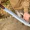 Fixed Blade Knife With Leather Sheath Custom Wood Handle Collector Knife 0