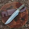 18 Inch Handcrafted Bowie Knife High Carbon Steel With Stag Handle Brass Guard 4
