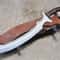 Handcrafted Khopesh Sword High Carbon Steel With Rosewood Grip Leather Sheath 1