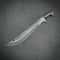 Handcrafted High Carbon Steel Machete With Rosewood Grip Silver Pin Accents 0