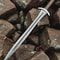 Premium Handmade Medieval Short Sword With Rosewood Handle Leather Sheath 1