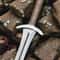 Premium Handmade Medieval Short Sword With Rosewood Handle Leather Sheath 4