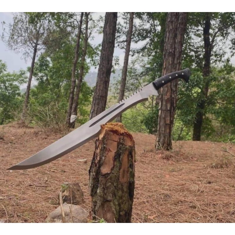 30 Inch Handcrafted High Carbon Steel Sword With Rosewood Grip Display Piece 1