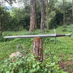 36 inch handcrafted high carbon steel sword with rosewood grip display blade