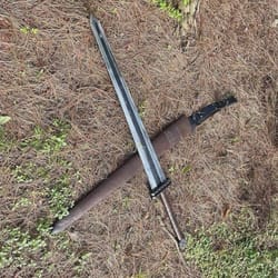 41 inch handcrafted high carbon steel sword with rosewood handle display blade