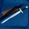 Premium Medieval Spartan Dagger With Leather Scabbard Brass Detailing 1