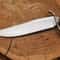 Handcrafted Bowie Knife With Stag Antler Handle Leather Sheath 2