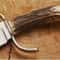 Handcrafted Bowie Knife With Stag Antler Handle Leather Sheath 3