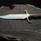Premium Bushcraft Knife Wood Handle Fixed Blade With Leather Sheath 3