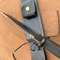 D2 Steel Outdoor Knife With Nylon Cord Grip And Leather Sheath 2