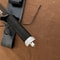 D2 Steel Outdoor Knife With Nylon Cord Grip And Leather Sheath 4