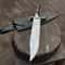 Handcrafted Damascus Steel Bowie Hunting Knife With Stag Horn Handle 0