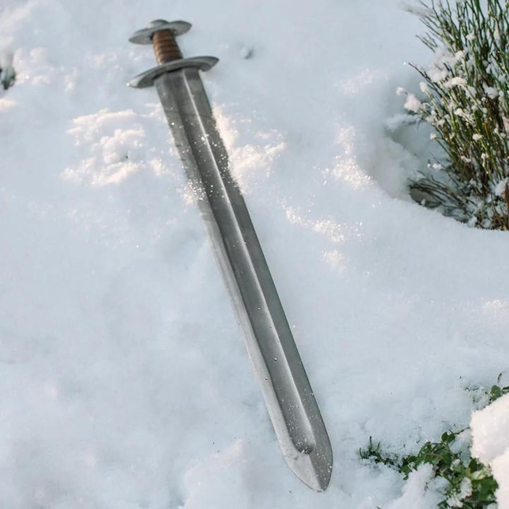 Handmade Damascus Viking Sword Medieval Inspired Cosplay Display Collectible 2