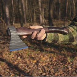 handmade viking axe high carbon steel blade ash wood handle collector gift | norse inspired axe