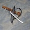 Handmade Scimitar Style Machete Sword With Leather Sheath Medieval Collector Gift 3