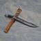 Handmade Scimitar Style Machete Sword With Leather Sheath Medieval Collector Gift 7