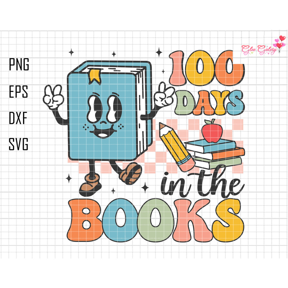 100 Days In The Books Svg, 100th Day Of School Svg, Back to School Svg, Stanley Tumbler Belt Bag, Teacher Era Svg, Happy 100 Days Teacher.jpg