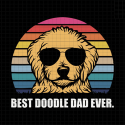 best doodle dad ever svg, best dad ever svg, dog lover svg, dog dad svg