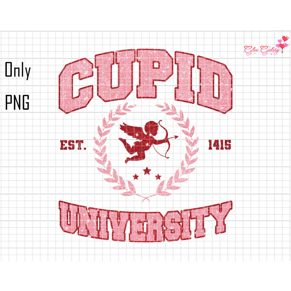 Cupid University Png, Happy Valentine's Day Png, Valentine's Day Shirt, Love Day Png, Trendy Valentine Png, Cupid Heart Png Instant Download 1.jpg