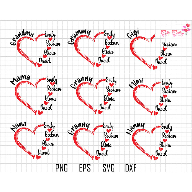 Custom Heart Grandkid Name Svg, Mother Svg Bundle, Personalized Mama Svg, Grammy, Mimi Svg Bundle, Grandma Shirt Svg, Gift For Mom Svg.jpg
