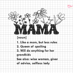mama svg, mama flower svg, retro mama svg, mama definition svg