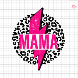 mama svg, mama leopard lightning bolt svg, mama sublimation designs svg, pink mama leopard svg