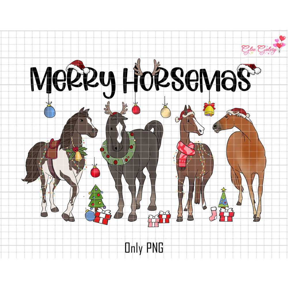 Merry Horse Mas Png, Horse Rider Xmas Png, Funny Western Christmas Png, Horse Lover Christmas, Farm Animal Png, Cowboy Western Christmas Png.jpg