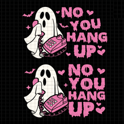 no you svg, hang up svg, retro halloween svg, scream ghost svg