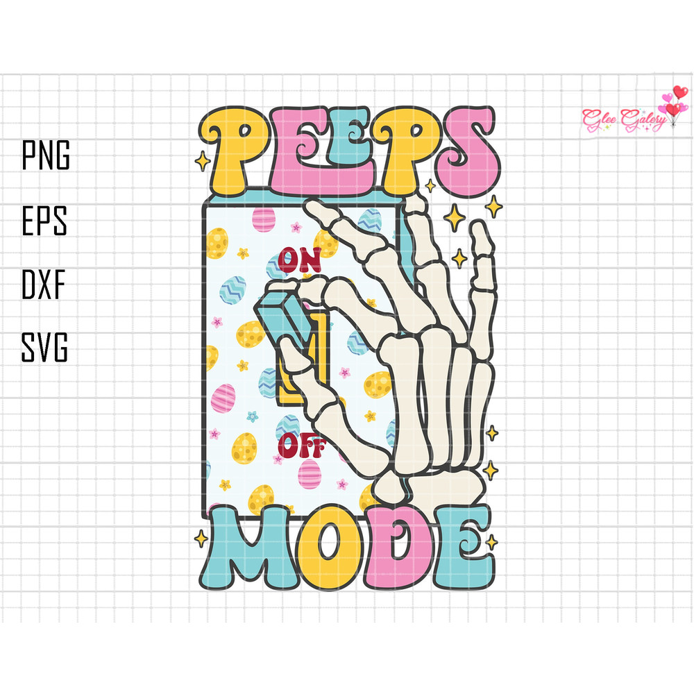 Peeps Mode Svg, Skeleton Hand Svg, On Off Easter Day Svg, Happy Easter Holiday Svg, Rabbit Easter Svg, Funny Bunny Svg, Peeps Easter Day Svg.jpg