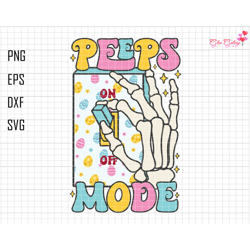 Peeps Mode Svg, Skeleton Hand Svg, On Off Easter Day Svg, Happy Easter Holiday Svg, Rabbit Easter Svg, Funny Bunny Svg, Peeps Easter Day Svg.jpg