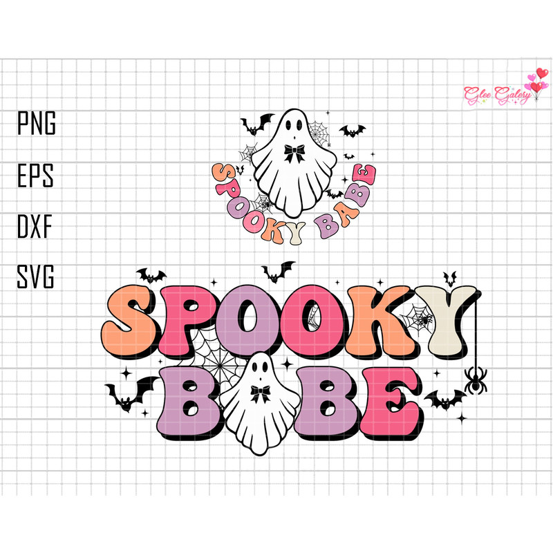 Spooky Babe Svg, Spooky Vibes Svg, Halloween Shirt Svg, Halloween Quote Svg, Funny Halloween Svg, Cute Ghost Svg, Retro Halloween Svg.jpg